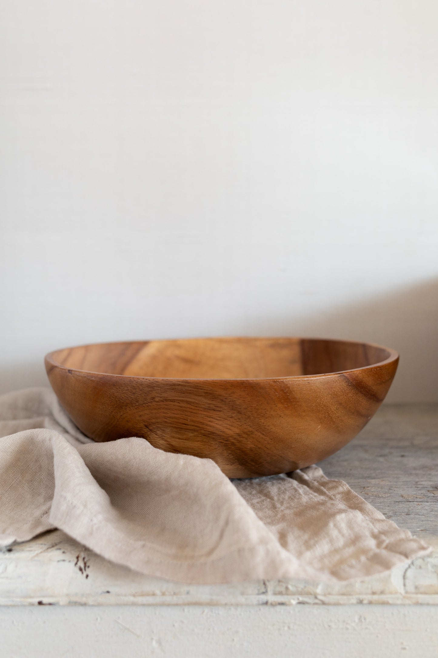 Acacia Wood Pasta Bowl