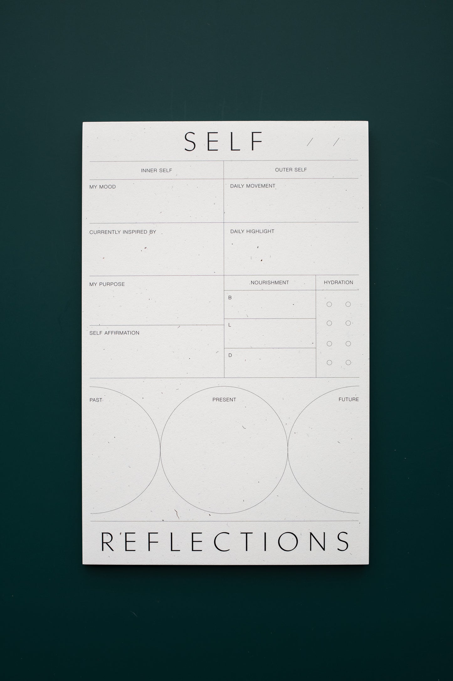 Self Reflections Notepad