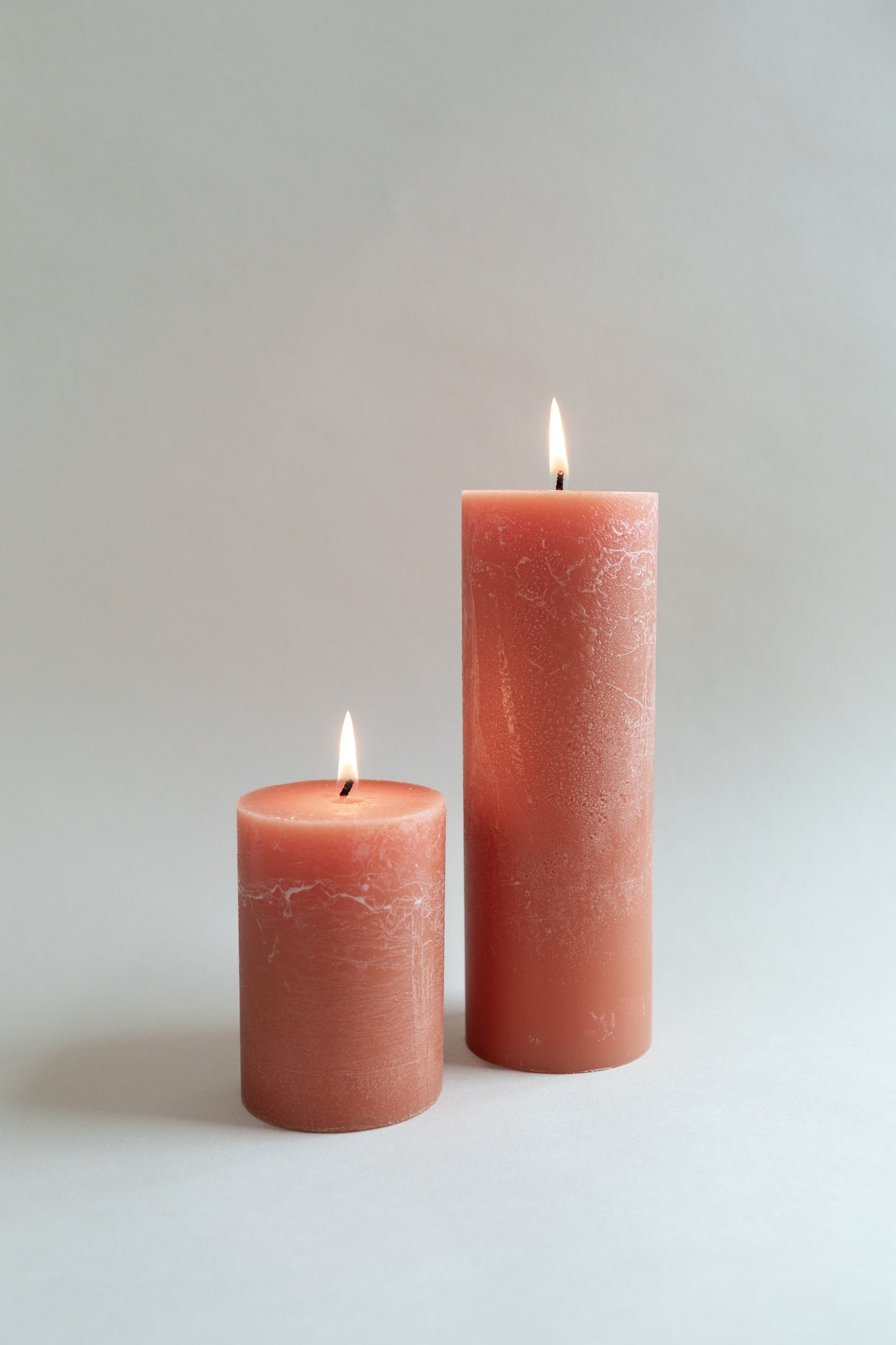 Copper Blush Pillar Candle - 4"