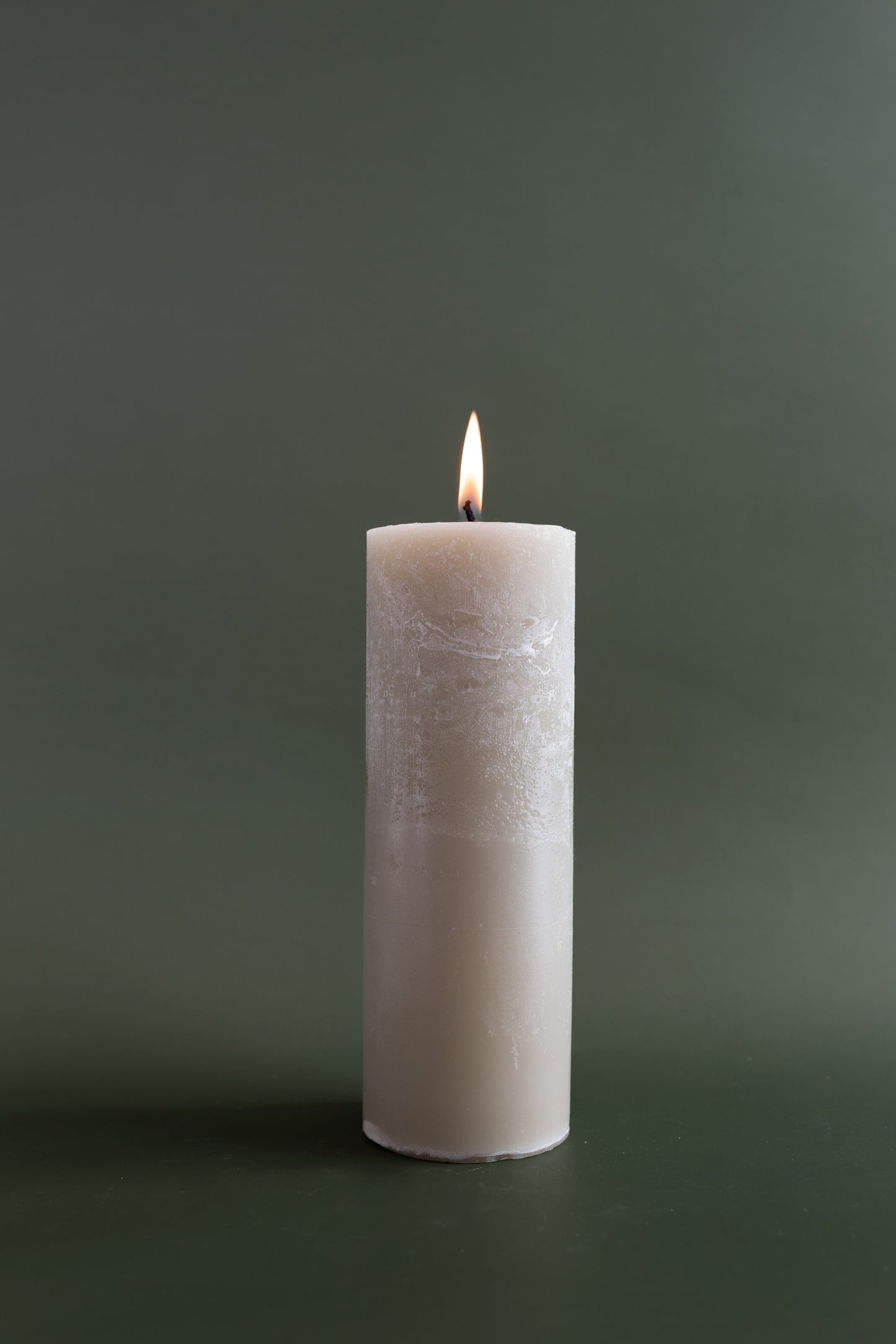 Sea Foam Green Pillar Candle - 8"