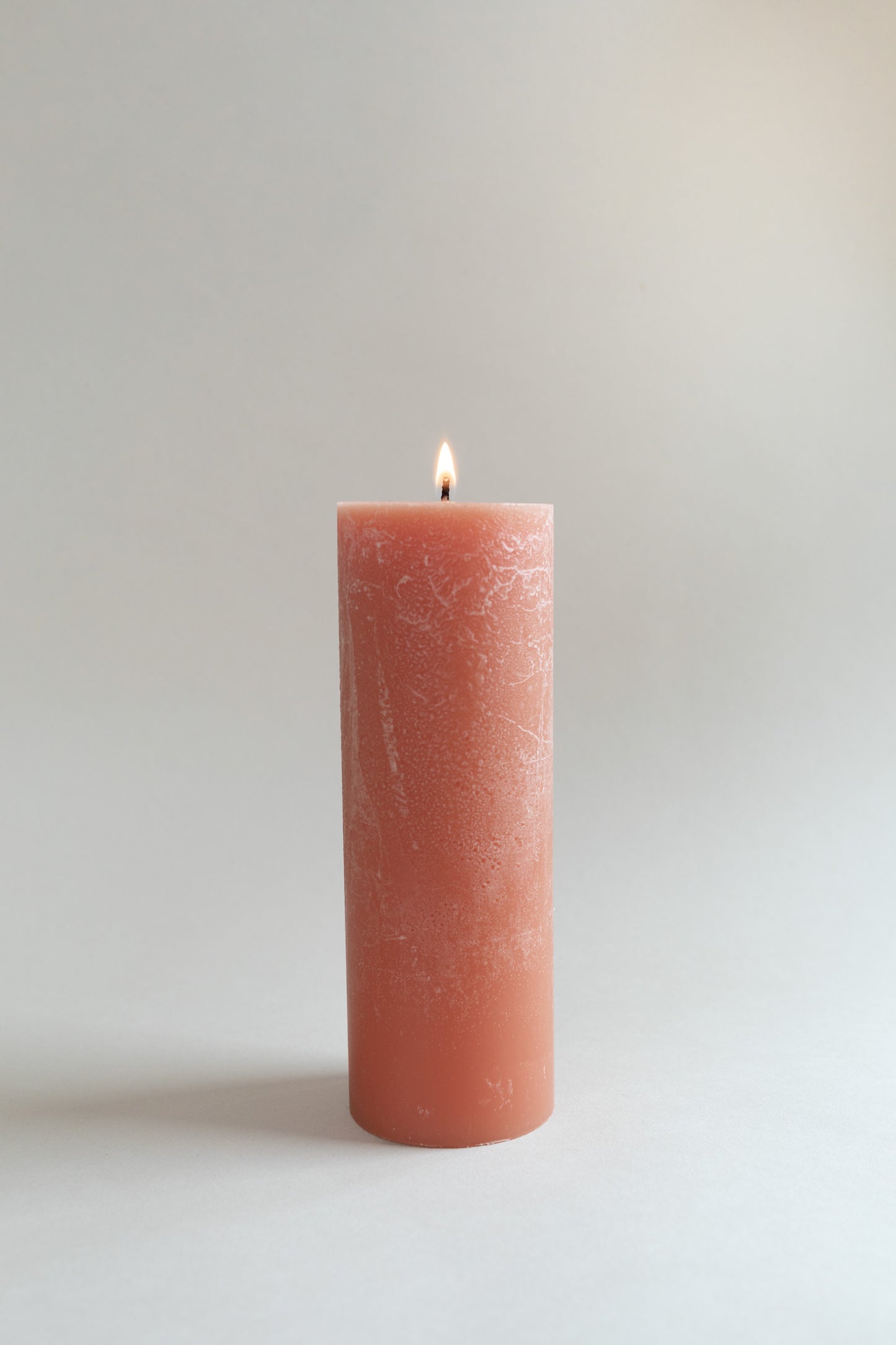 Copper Blush Pillar Candle - 8"