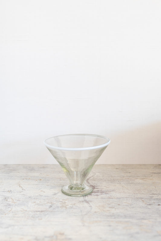 White Rim Margarita Glass