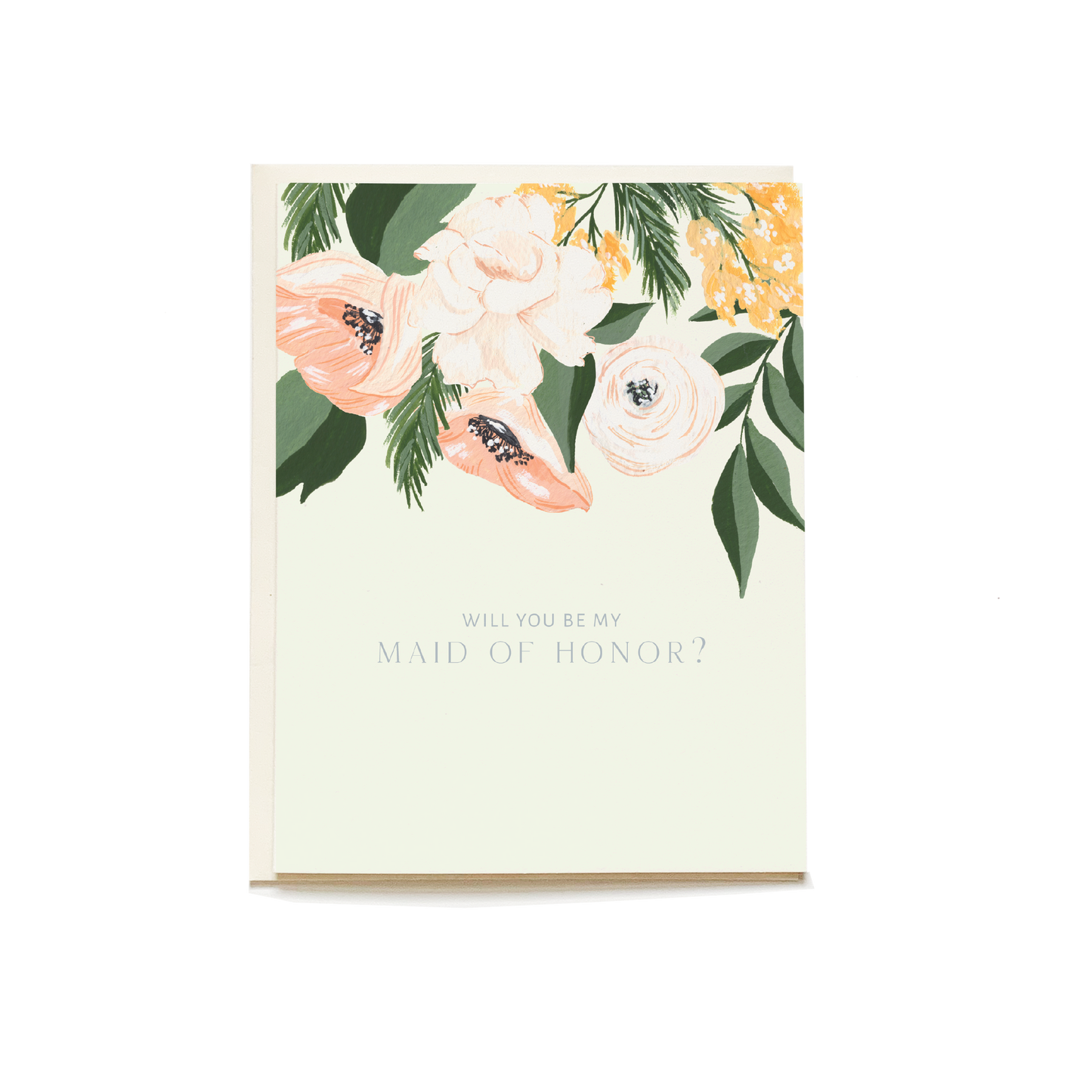 Maid of Honor Wedding Card