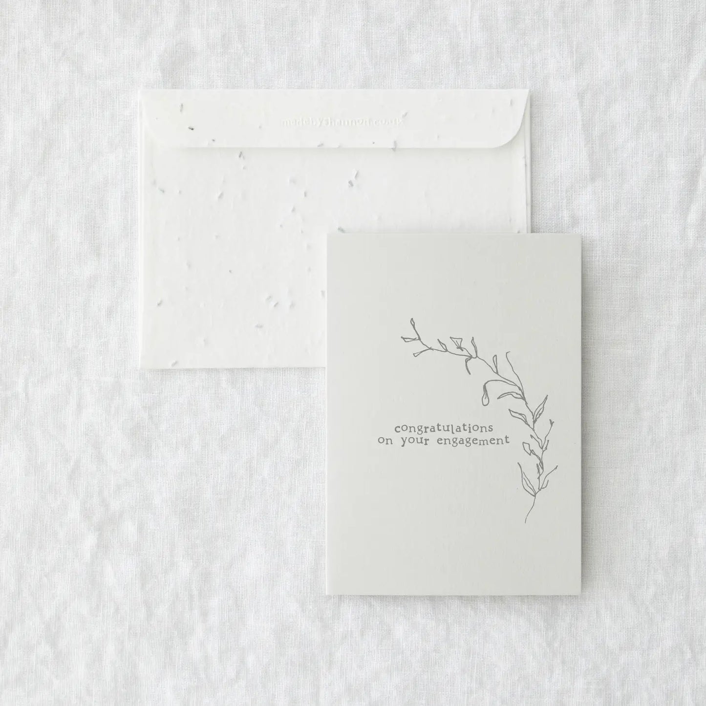 Engagement Card with Seed Plantable Envelope