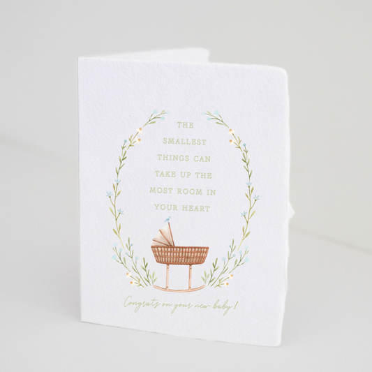 New Baby Bassinet Card