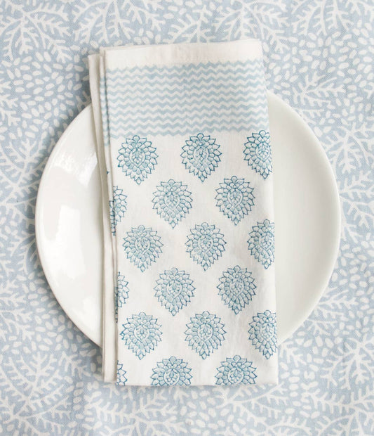 Napkin Little Lotus Blue (Set of 4)